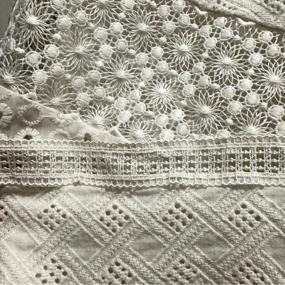 Anthropologie x James Coviello Burnham Lace Top M Cottagecore Boho Festival - Picture 11 of 15